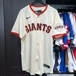 San Francisco Giants Nike Home Elite Jersey - Cream